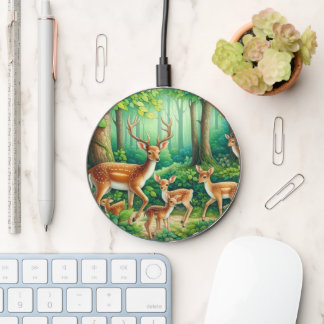Cute Country deer lovers Wireless Charger