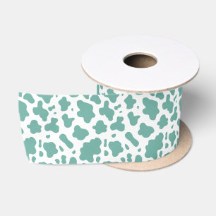 Cute Country Farm Cow Print Satin Ribbon