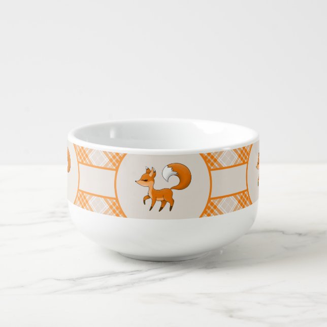 cute Country fox lovers Soup Mug (Front)