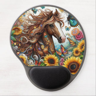 Cute Country horse lovers Gel Mouse Pad
