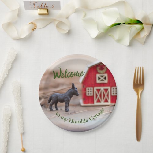 Cute Country Kids Party Paper Plate