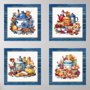 Cute Country kitchen lovers Wall Art Sets