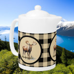 Cute Country moose add name  Teapot<br><div class="desc">Cute Country moose add name teapot</div>