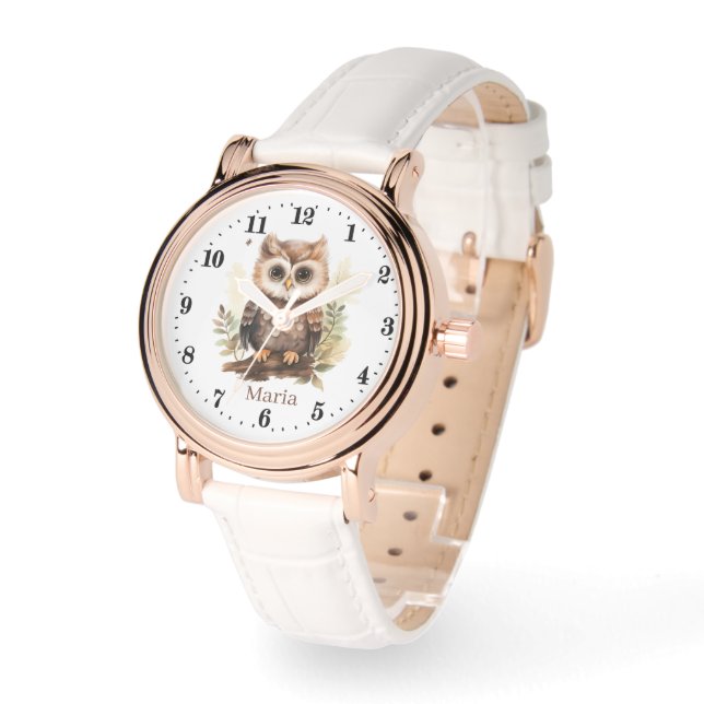 Cute Country owl lovers add name  Watch (Angle)