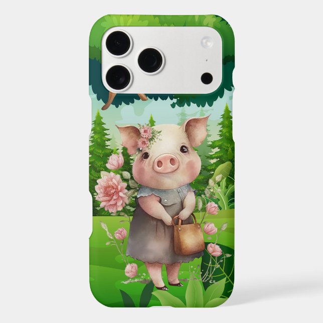 cute Country pig lovers Case-Mate iPhone Case (Back)