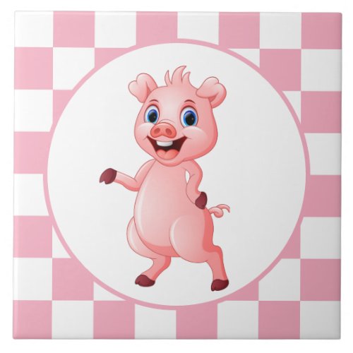 cute Country pig lovers Ceramic Tile