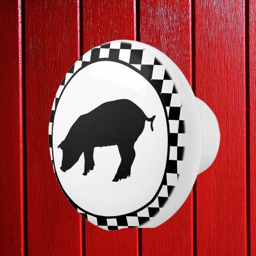 cute Country pig lovers decor Ceramic Knob
