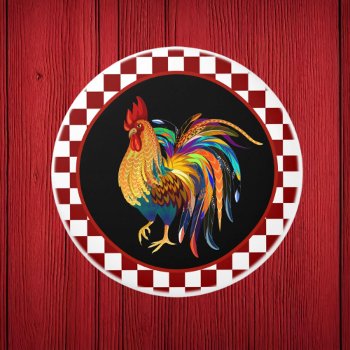 Cute Country Rooster Farmhouse Decor Ceramic Knob by DoodlesGifts at Zazzle