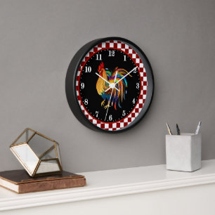 cute Country rooster Farmhouse decor Clock