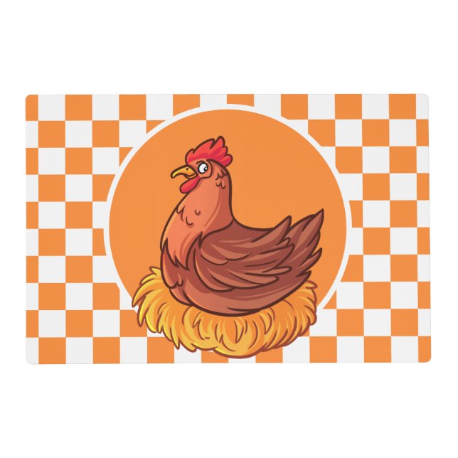 cute Country rooster party  Placemat (Front)