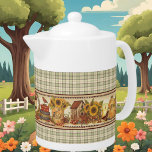 cute Country style farmhouse Teapot<br><div class="desc">cute Country style farmhouse teapot</div>