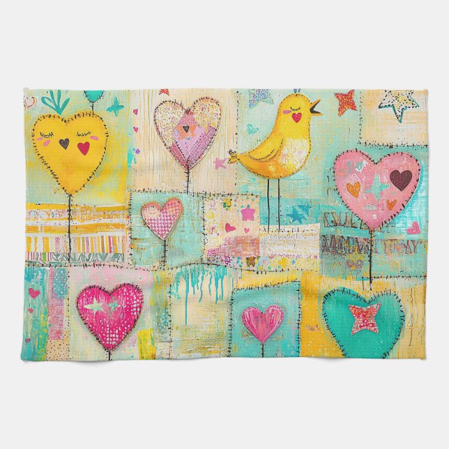 Cute country style kitchen towel (Horizontal)