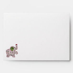 Cute Country Style Pink Elephant Envelope