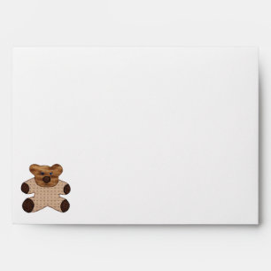Cute Country Style Teddy Bear Envelope