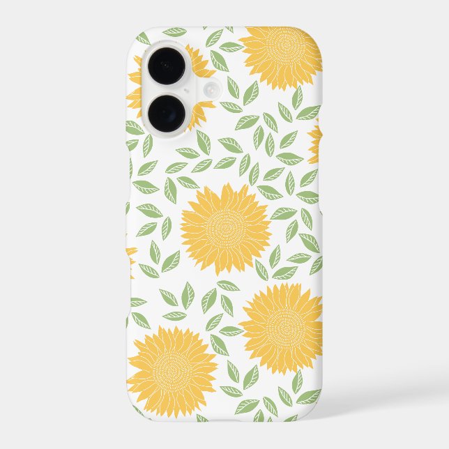 Cute Country Sunflower Pattern Iphone Case (Back)