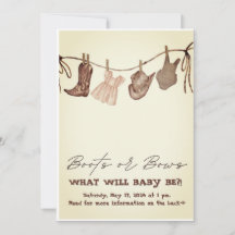 Cute country themed gender reveal