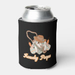 Cute Country Western Easter Bunny Can Cooler