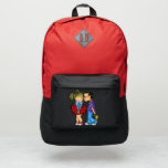 Cute Couple Backpack<br><div class="desc">Backpacks with Cute Romantic Couple - Customizable - or Choose / Add Your Unique Text / Name / Color - Make Your Special Backpack Gift - Resize and move or remove / add elements - image / text with Customization tool. Painting and Design by MIGNED. Please see my other projects...</div>