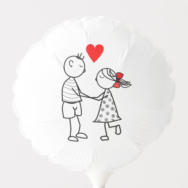 Cute Couple Ballon Balloon (Front)