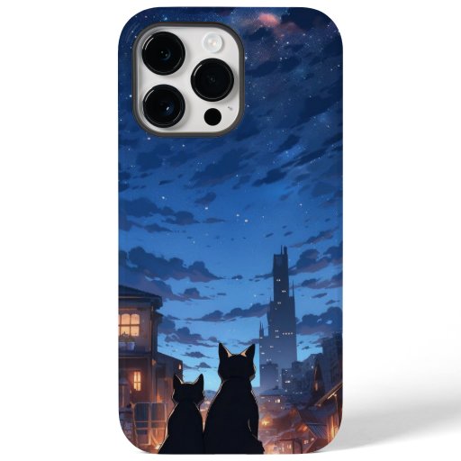 Cute Couple Cat Case-Mate iPhone 14 Pro Max Case