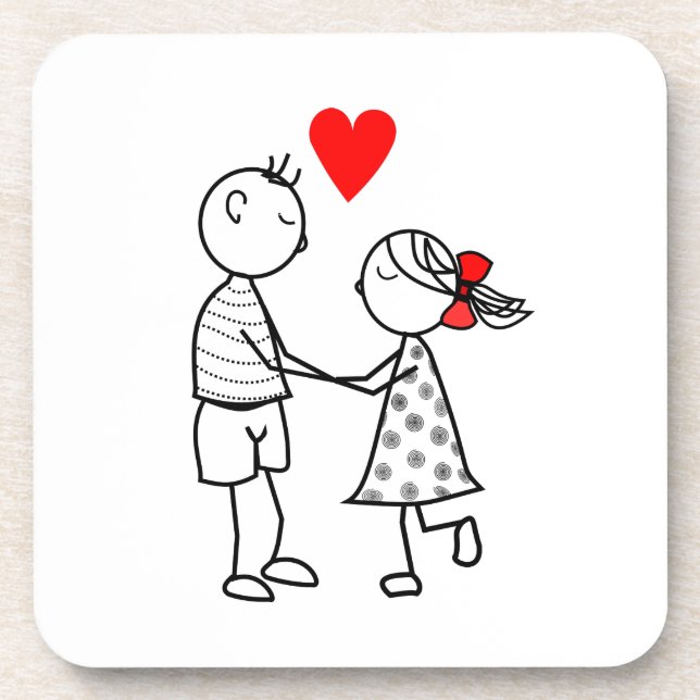Cute Couple Coaster (Front)