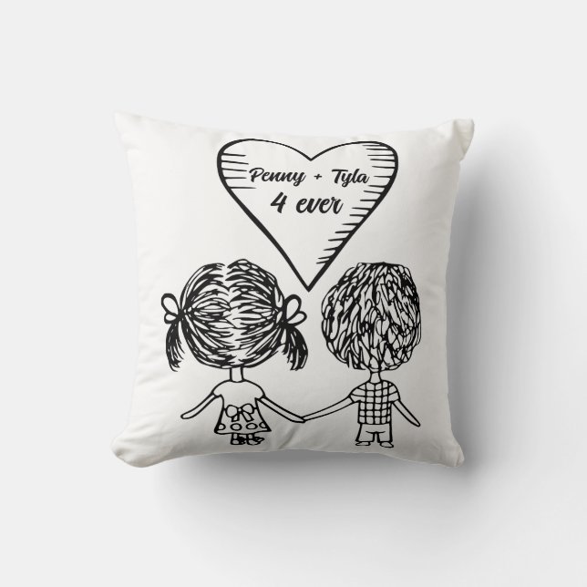 cute couple cushion (Front)