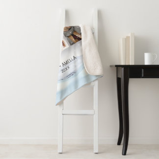 Cute Couple Custom Photo Sherpa Blanket