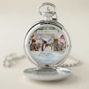 Cute Couple Custom Photo Stop Watch