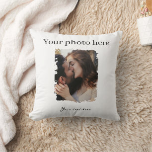 Cute Couple Custom Photo  Throw Pillow