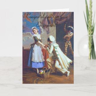 Cute Couple Engagement Card