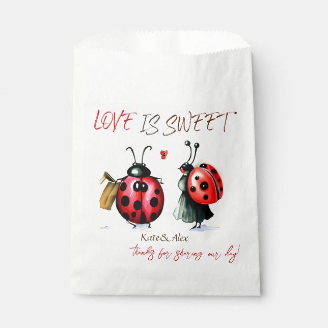 Cute Couple Favor Bag (Front)