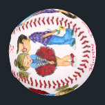 Cute Couple Funny Valentine's Day Gift Baseball<br><div class="desc">Cute Romantic Couple Love Valentine's Day Baseballs - Painting - or Choose / Add Your Unique Text / Name / Color - Make Your Special Baseball Gift - Resize and move or remove / add elements - image / text with Customization tool. Painting and Design by MIGNED. Please see my...</div>