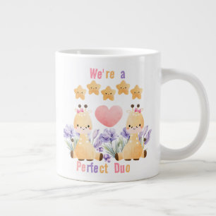 Cute Couple Giraffe Mug We're a Perfect Duo
