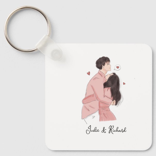 cute couple keychain (Front)