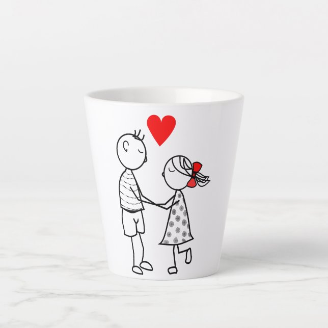 Cute Couple Latte Mug (Front)