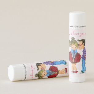 Cute Couple Lip Balm - I Love You