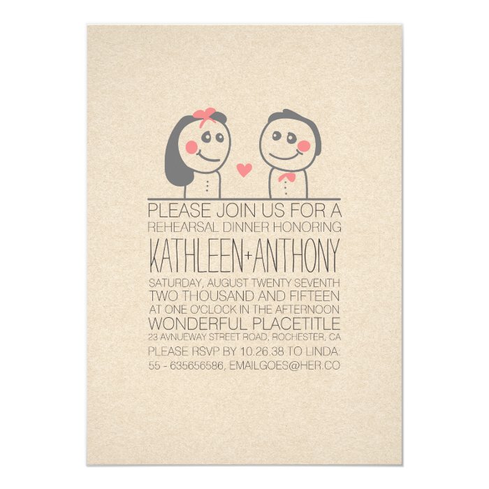 Casual Rehearsal Dinner Invitations 4