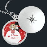 Cute Couple Musical Wedding 1st Christmas Necklace<br><div class="desc">Embroidered Wedding Accessories T-shirts,  Jackets,  Hoodies,  Totes,  Handbag,  Bags,  Hats,  and More  Customize to Cover Everyone in Your Party - Wedding Party T-shirt For All Members of the Party Groom T-shirts Bestman T-shirts Groomsman T-shirts Usher T-shirts Ring Bearer T-shirts-</div>