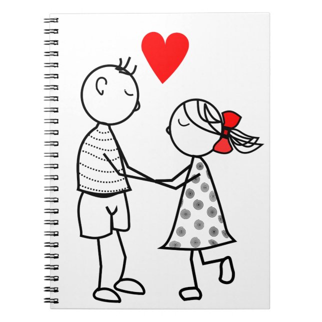 Cute Couple Notebook (Front)