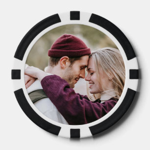 Cute Couple Photo Poker Chips