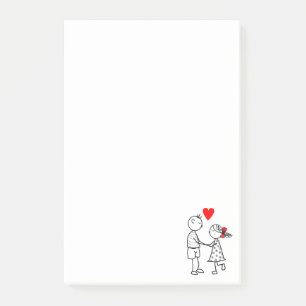 Cute Couple Post-it® Notes