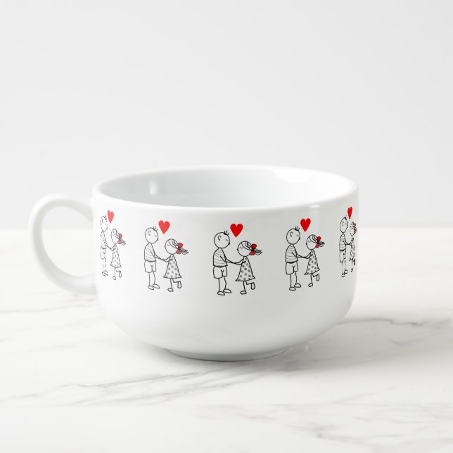 Cute Couple Soup Mug (Right)