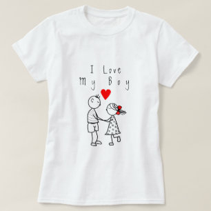 Cute Couple T-Shirt with Text