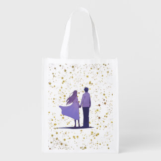 Cute Couple Tote Bag