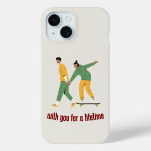 Cute Couple Valentine's Day iPhone 15 Case