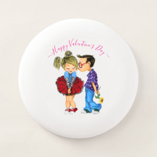 Cute Couple Valentine's Day Frisbee