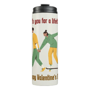 Cute Couple Valentine's Day Thermal Tumbler