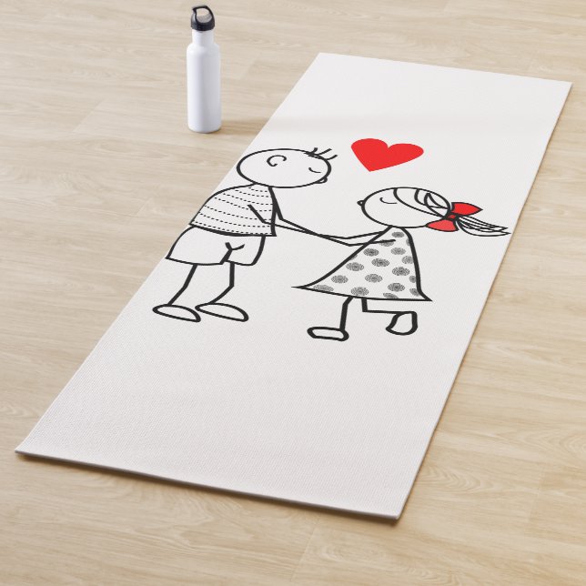 Cute Couple Yoga Mat (In Situ)