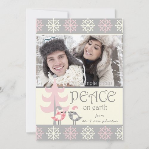 CUTE COUPLE'S FIRST CHRISTMAS HOLIDAY PHOTO CARD