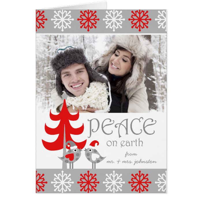 CUTE COUPLE'S FIRST CHRISTMAS HOLIDAY PHOTO CARD